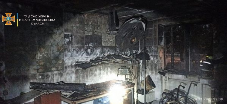 Пожар в Косовской центральной районной больнице
